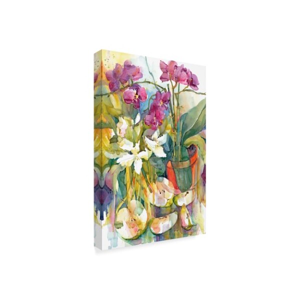 Annelein Beukenkamp 'Apples And Orchids' Canvas Art,22x32